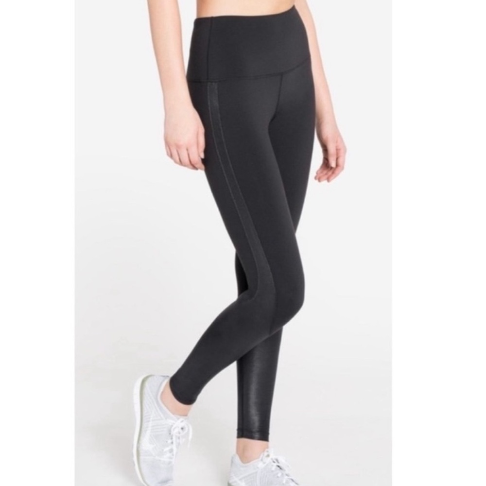 Splits59 High Waisted Davis Leggings in Black.